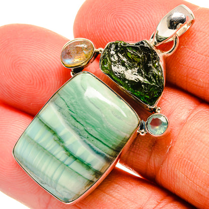 Ocean Jasper Pendants handcrafted by Ana Silver Co - PD25575