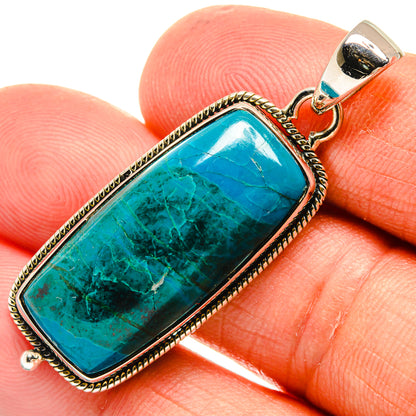 Chrysocolla Pendants handcrafted by Ana Silver Co - PD25584