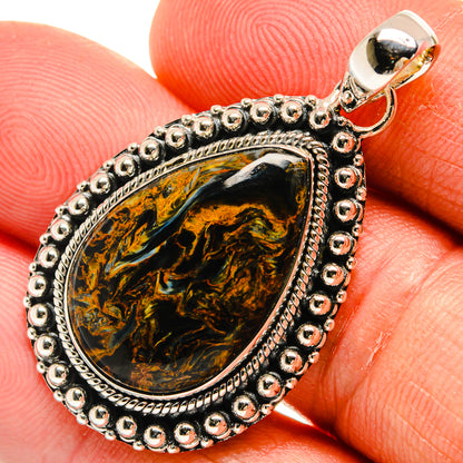 Pietersite Pendants handcrafted by Ana Silver Co - PD25589