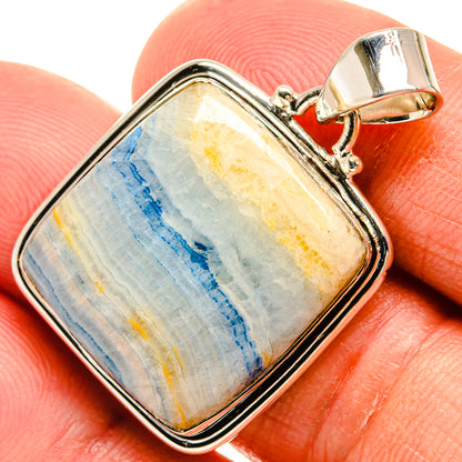 Blue Scheelite Pendants handcrafted by Ana Silver Co - PD25591