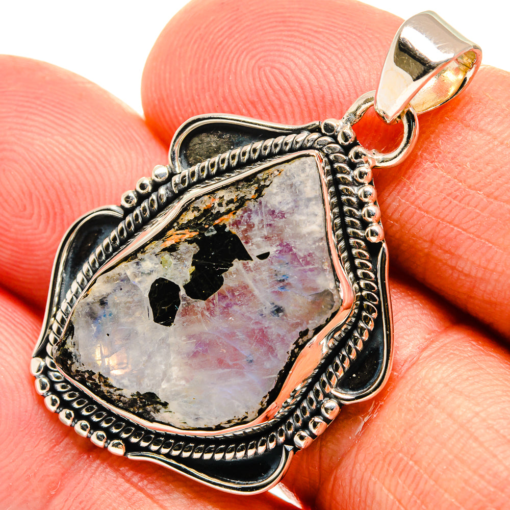 Rainbow Moonstone Pendants handcrafted by Ana Silver Co - PD25592