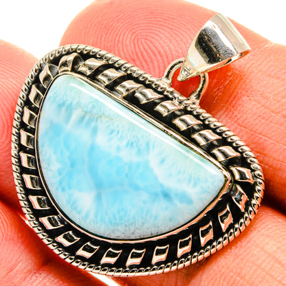 Larimar Pendants handcrafted by Ana Silver Co - PD25596