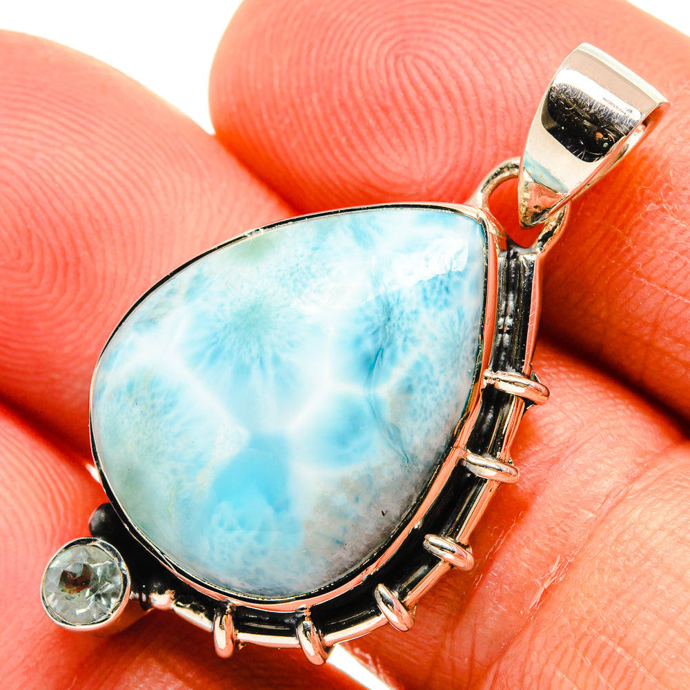 Larimar Pendants handcrafted by Ana Silver Co - PD25598