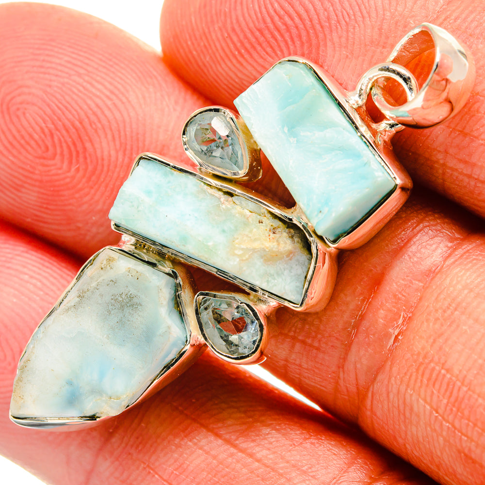 Larimar Pendants handcrafted by Ana Silver Co - PD25604