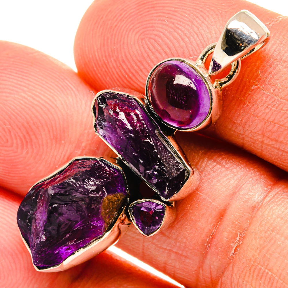 Amethyst Pendants handcrafted by Ana Silver Co - PD25606