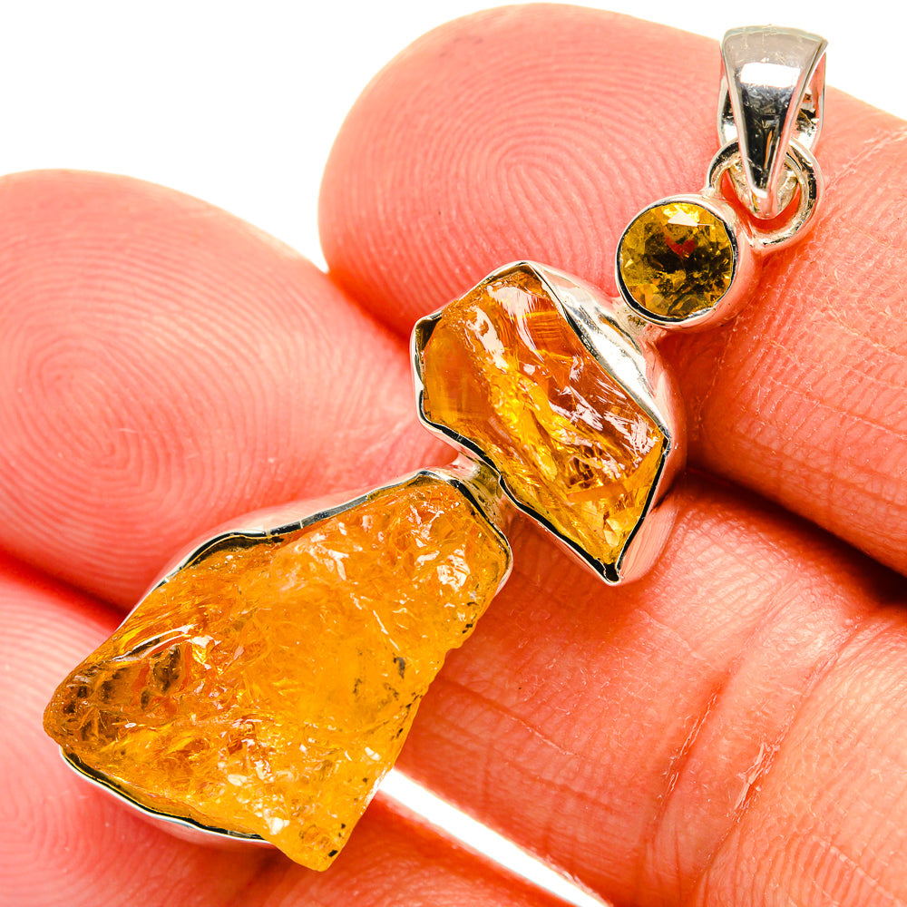 Citrine Pendants handcrafted by Ana Silver Co - PD25618