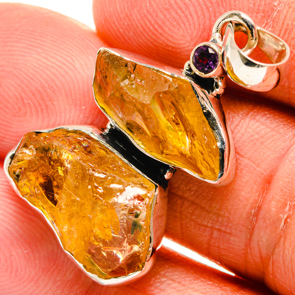 Citrine Pendants handcrafted by Ana Silver Co - PD25622