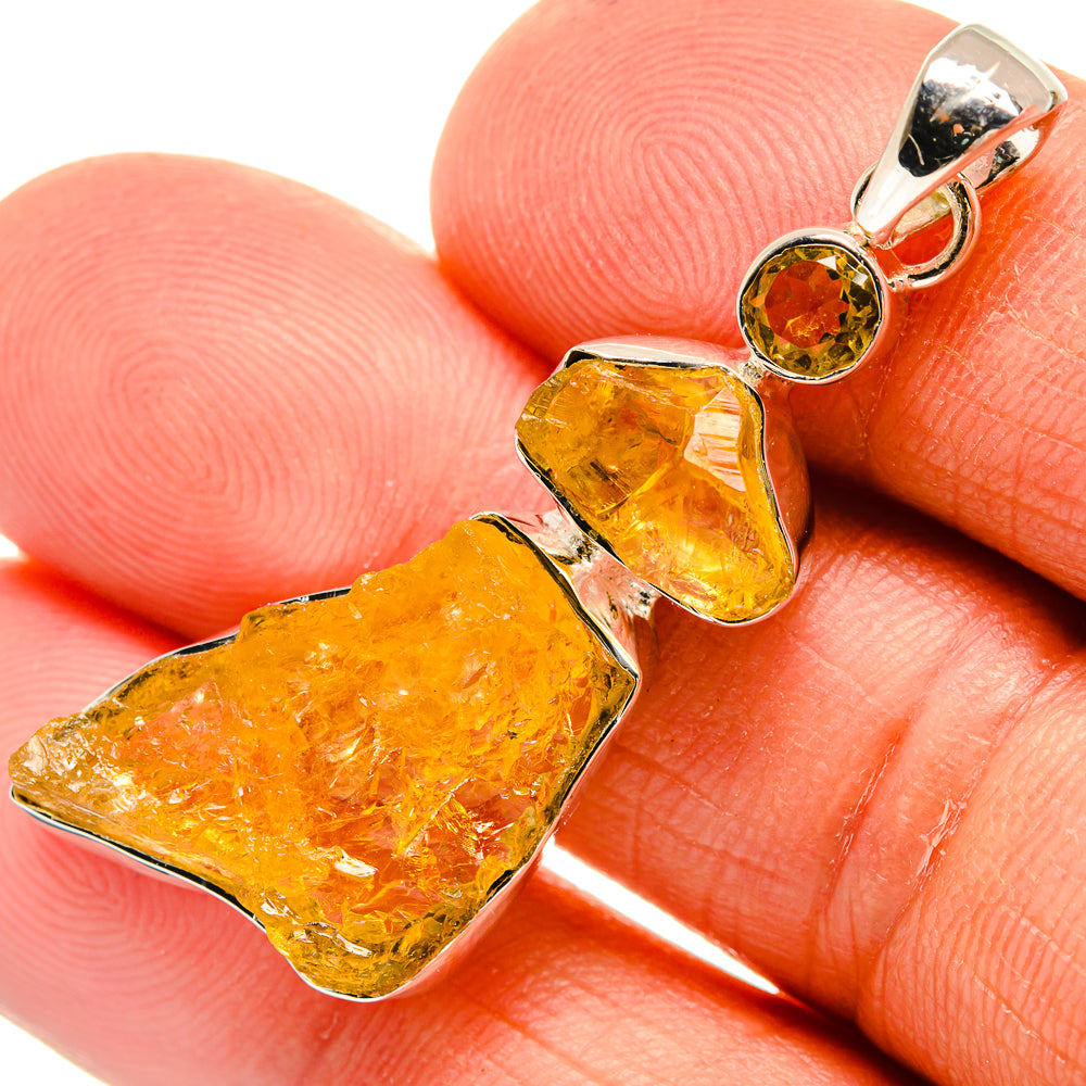 Citrine Pendants handcrafted by Ana Silver Co - PD25627
