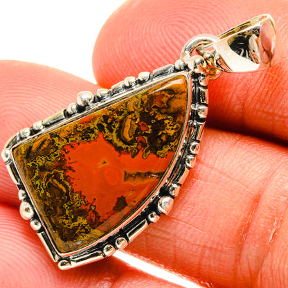 Moroccan Agate Pendants handcrafted by Ana Silver Co - PD25636