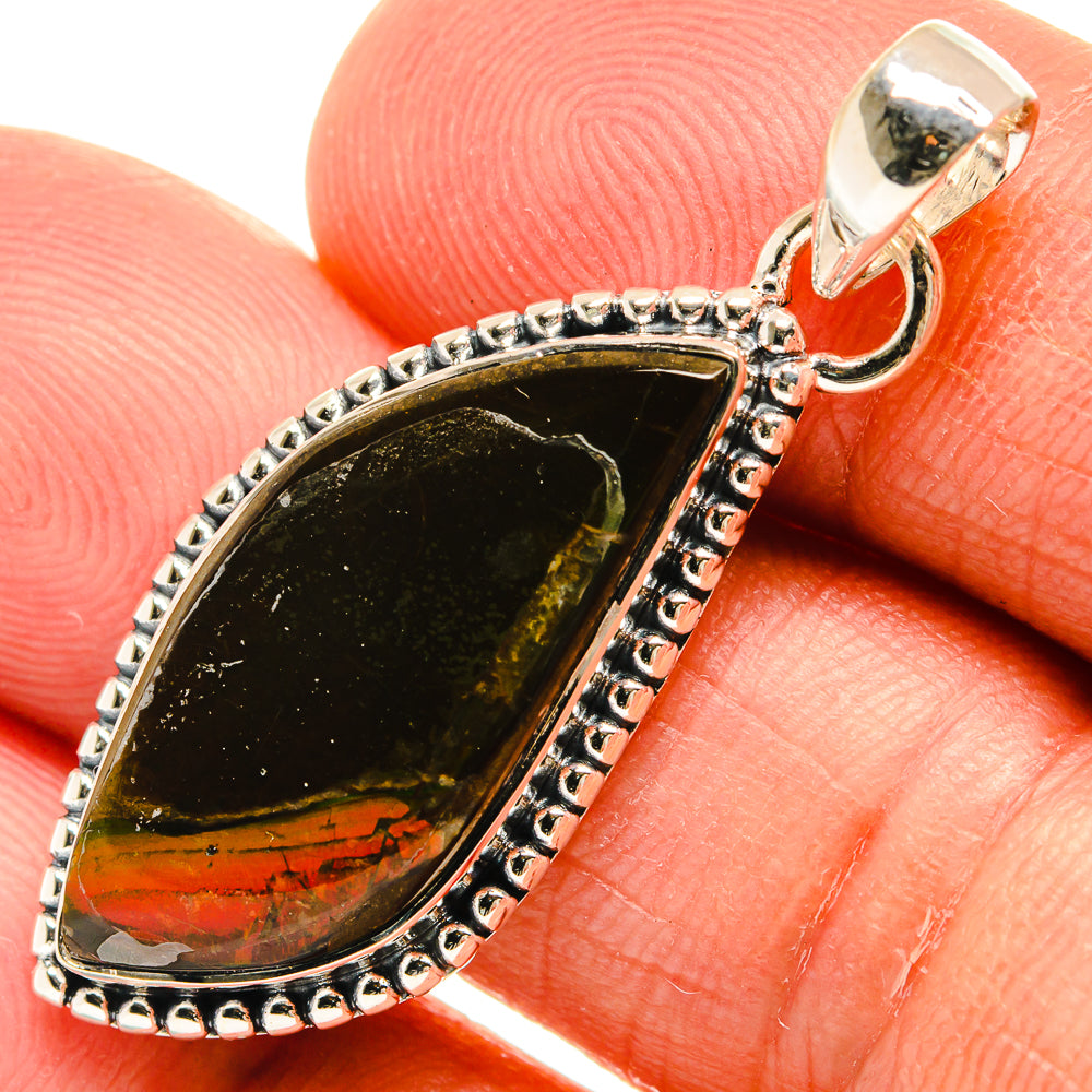 Ammolite Pendants handcrafted by Ana Silver Co - PD25638