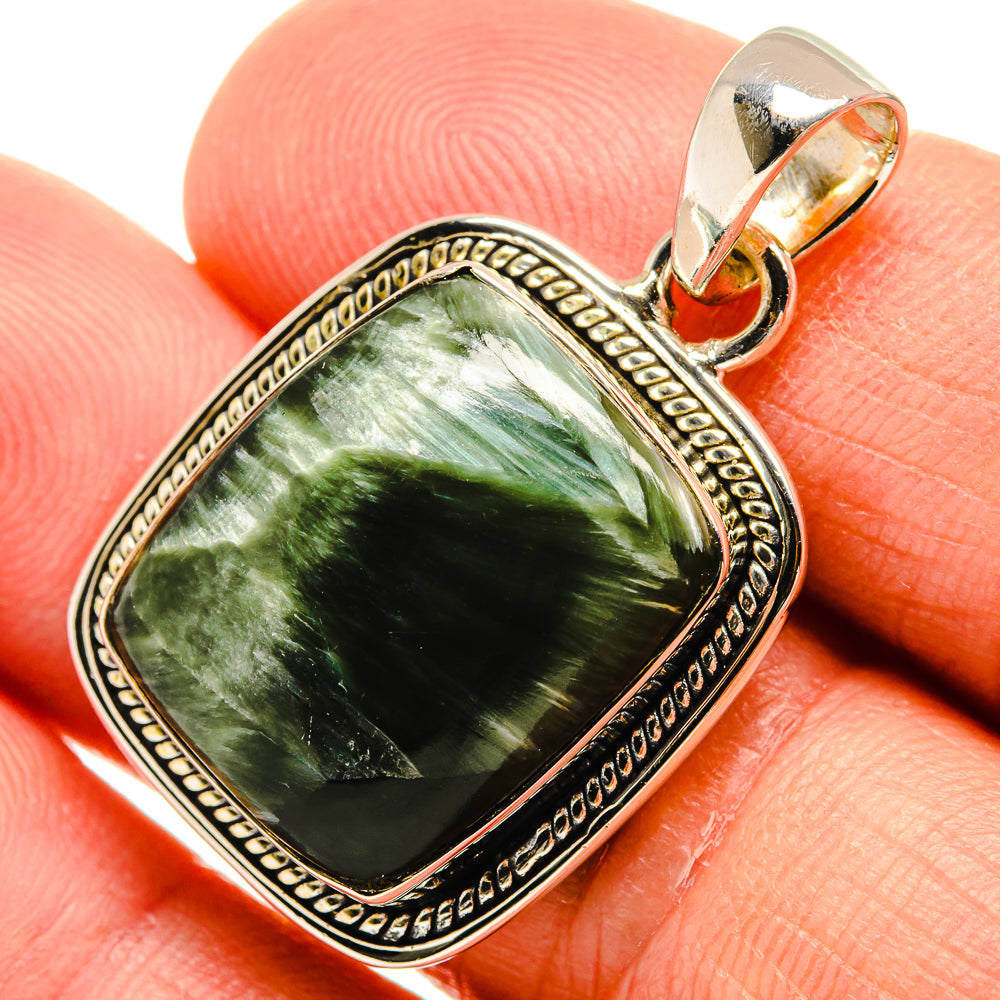 Seraphinite Pendants handcrafted by Ana Silver Co - PD25642