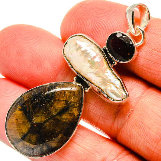 Chiastolite Pendants handcrafted by Ana Silver Co - PD25663