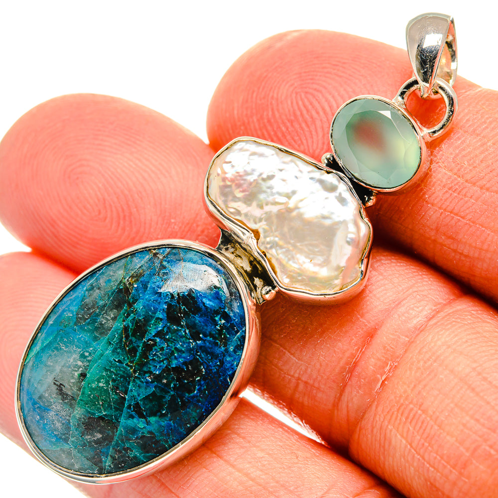Shattuckite Pendants handcrafted by Ana Silver Co - PD25665