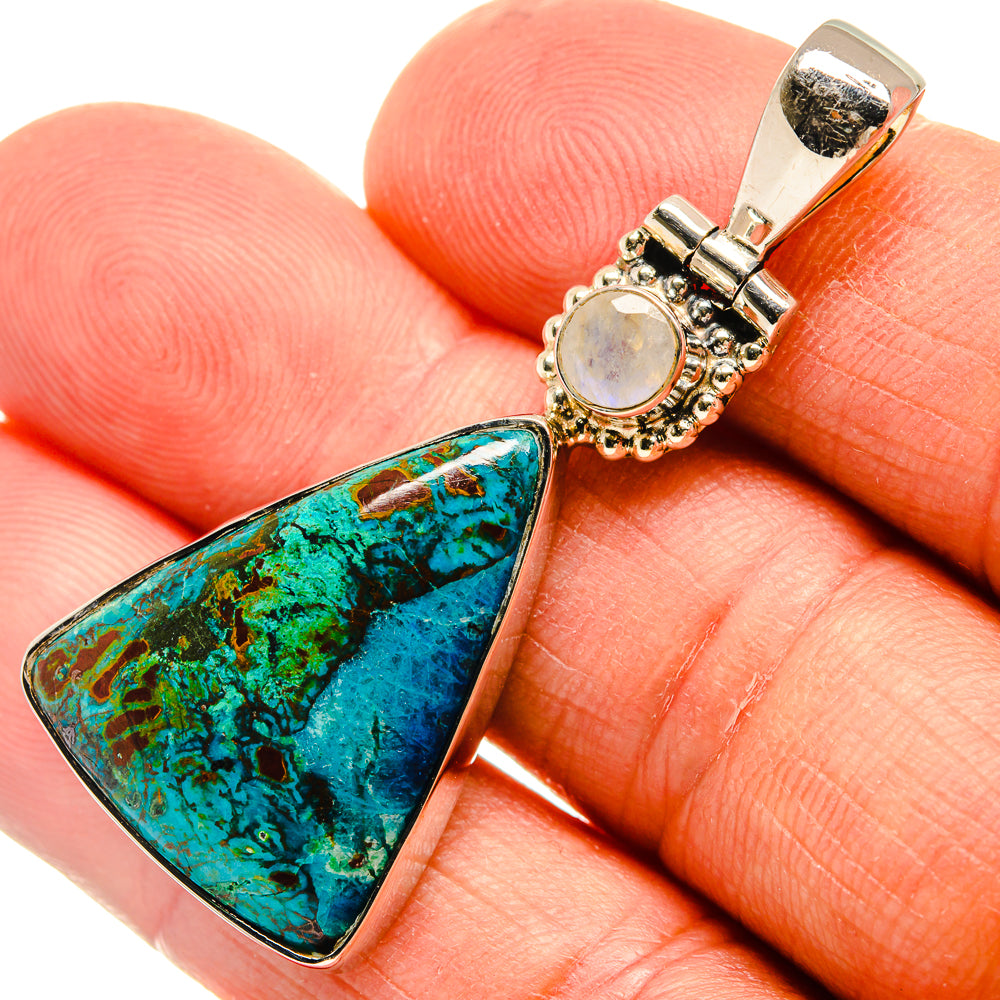 Chrysocolla Pendants handcrafted by Ana Silver Co - PD25668
