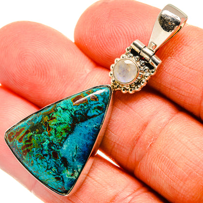 Chrysocolla Pendants handcrafted by Ana Silver Co - PD25668