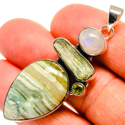 Ocean Jasper Pendants handcrafted by Ana Silver Co - PD25671