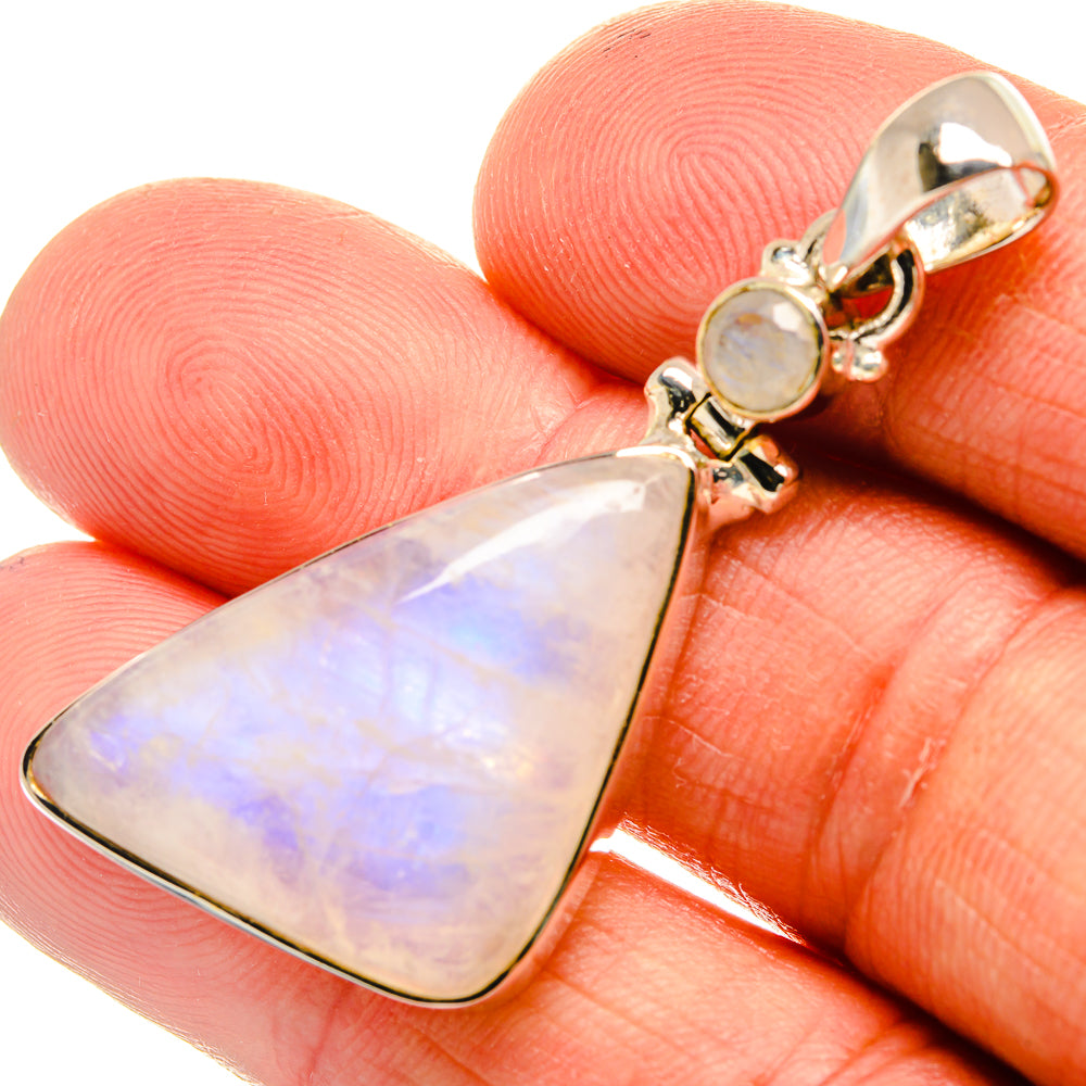 Rainbow Moonstone Pendants handcrafted by Ana Silver Co - PD25682