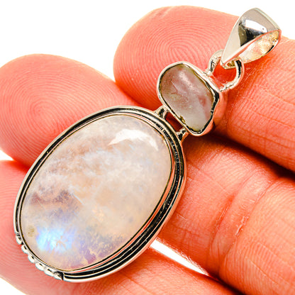 Rainbow Moonstone Pendants handcrafted by Ana Silver Co - PD25685