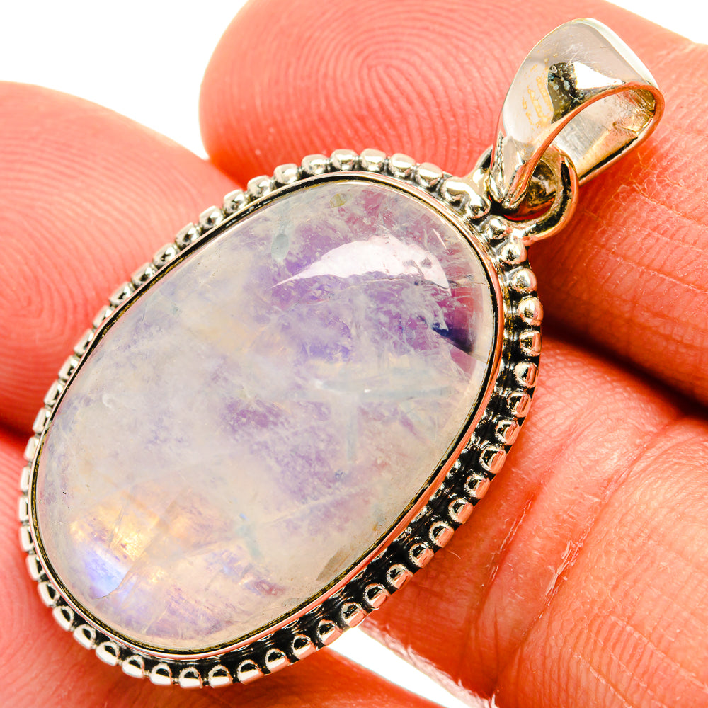 Rainbow Moonstone Pendants handcrafted by Ana Silver Co - PD25686