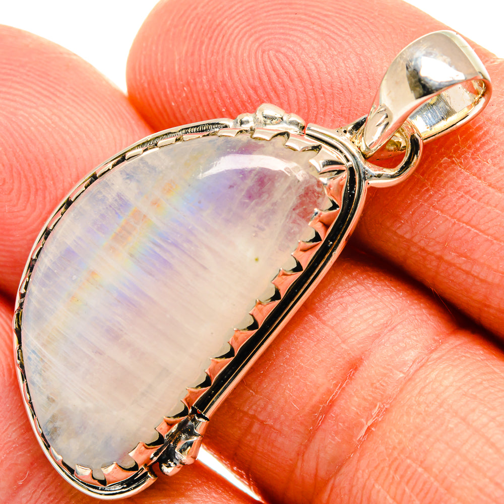 Rainbow Moonstone Pendants handcrafted by Ana Silver Co - PD25690