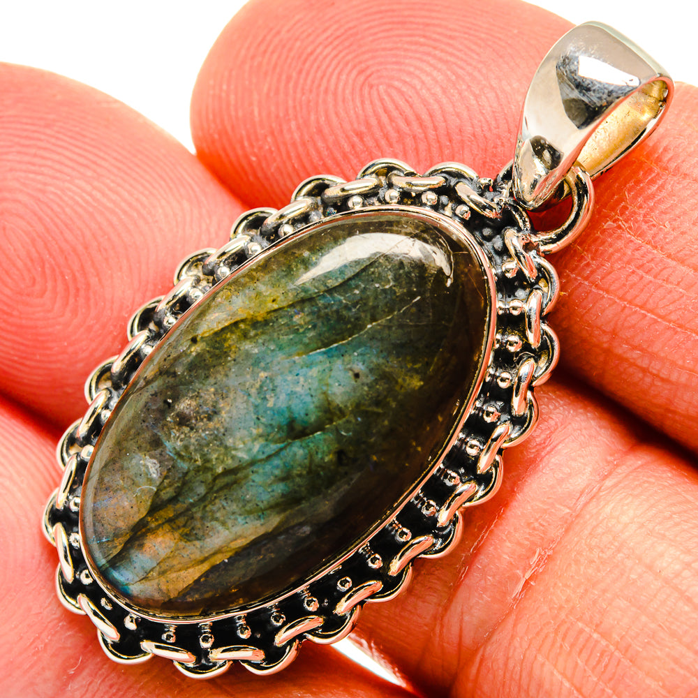 Labradorite Pendants handcrafted by Ana Silver Co - PD25697