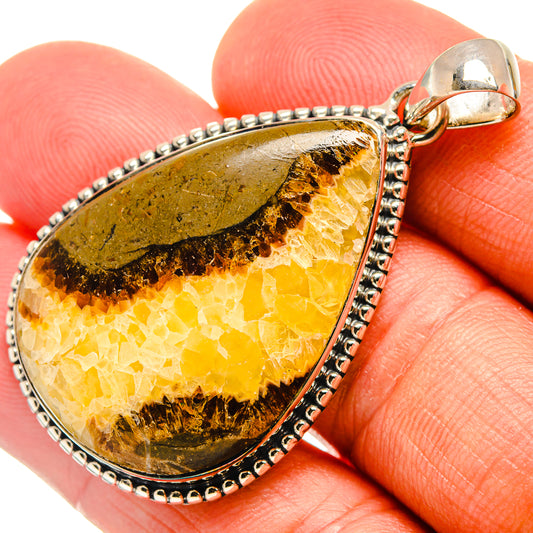 Septarian Nodule Pendants handcrafted by Ana Silver Co - PD25705