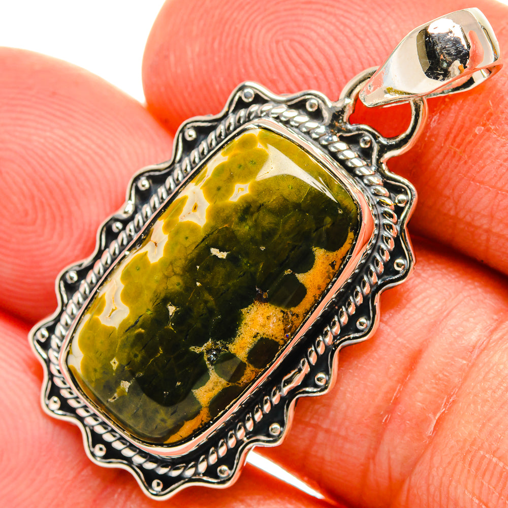 Ocean Jasper Pendants handcrafted by Ana Silver Co - PD25747