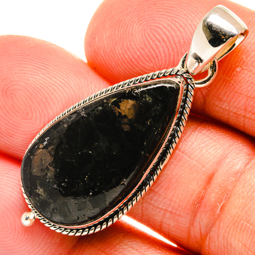 Gabbro Stone Pendants handcrafted by Ana Silver Co - PD25748