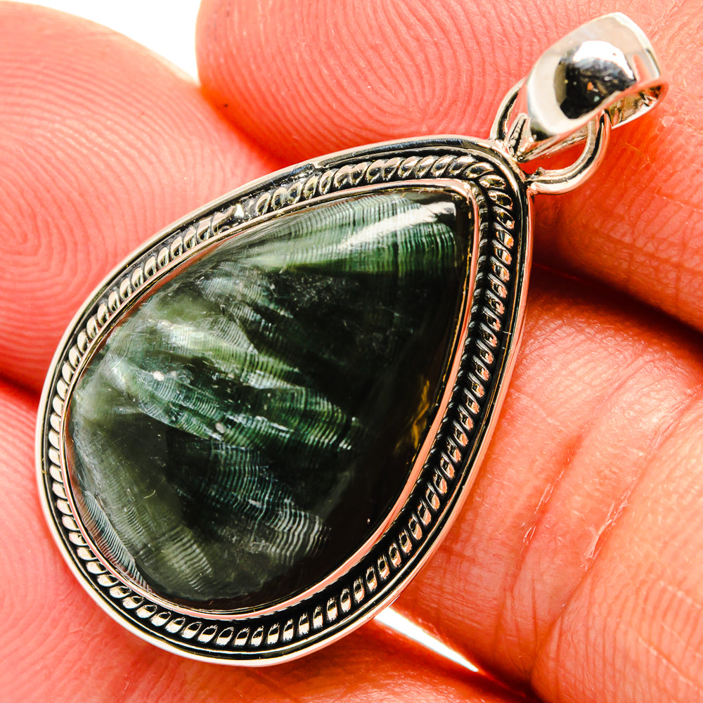 Seraphinite Pendants handcrafted by Ana Silver Co - PD25752