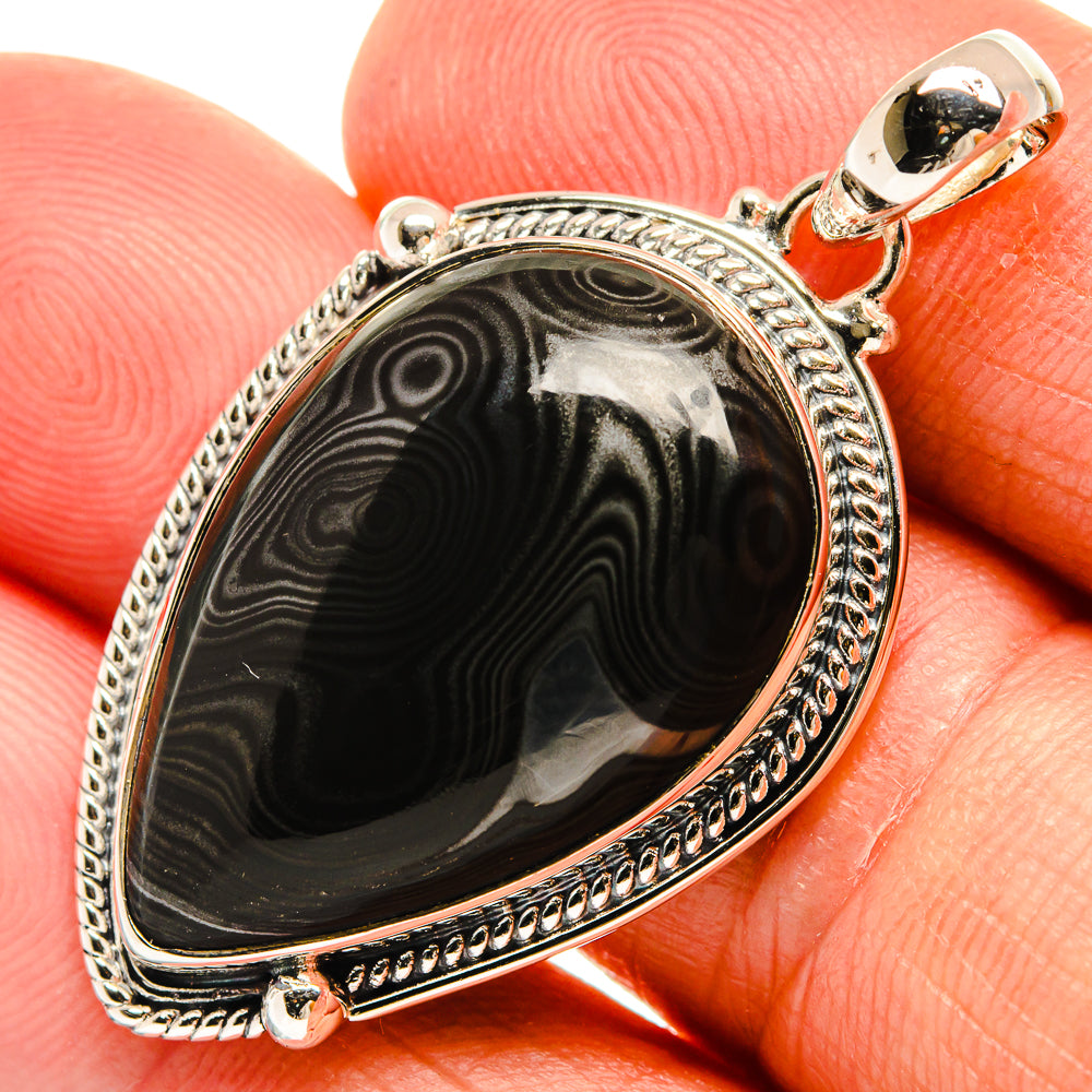 Psilomelane Pendants handcrafted by Ana Silver Co - PD25758