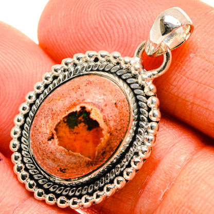Mexican Fire Opal Pendants handcrafted by Ana Silver Co - PD25765