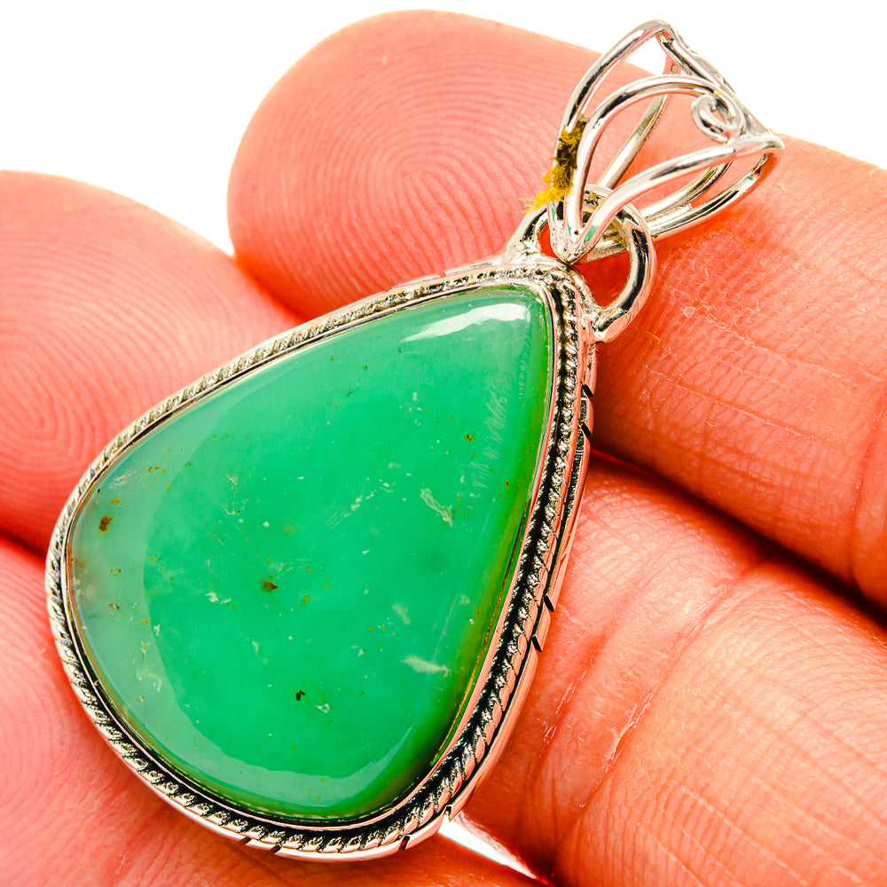 Chrysoprase Pendants handcrafted by Ana Silver Co - PD25796