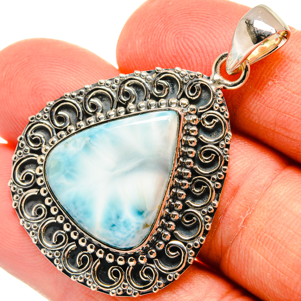 Larimar Pendants handcrafted by Ana Silver Co - PD25813