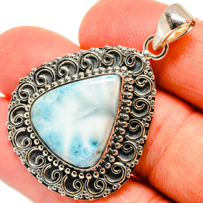 Larimar Pendants handcrafted by Ana Silver Co - PD25813