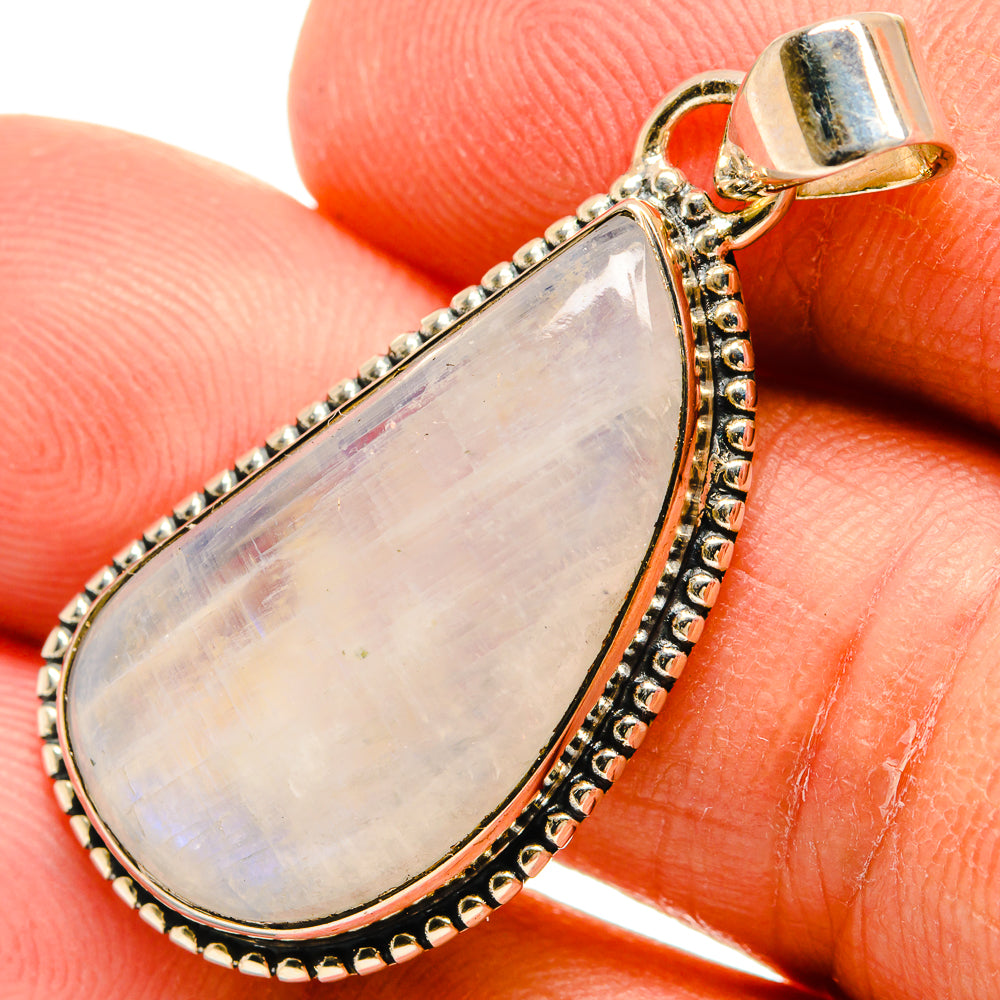 Rainbow Moonstone Pendants handcrafted by Ana Silver Co - PD25824