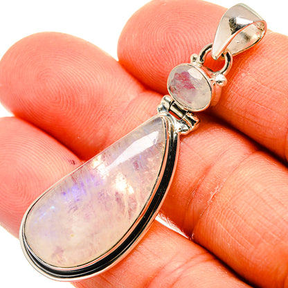 Rainbow Moonstone Pendants handcrafted by Ana Silver Co - PD25826