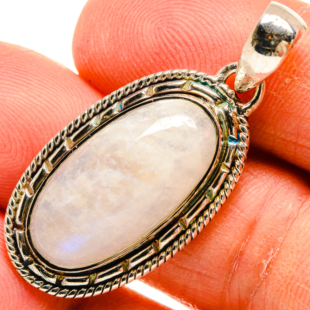 Rainbow Moonstone Pendants handcrafted by Ana Silver Co - PD25827