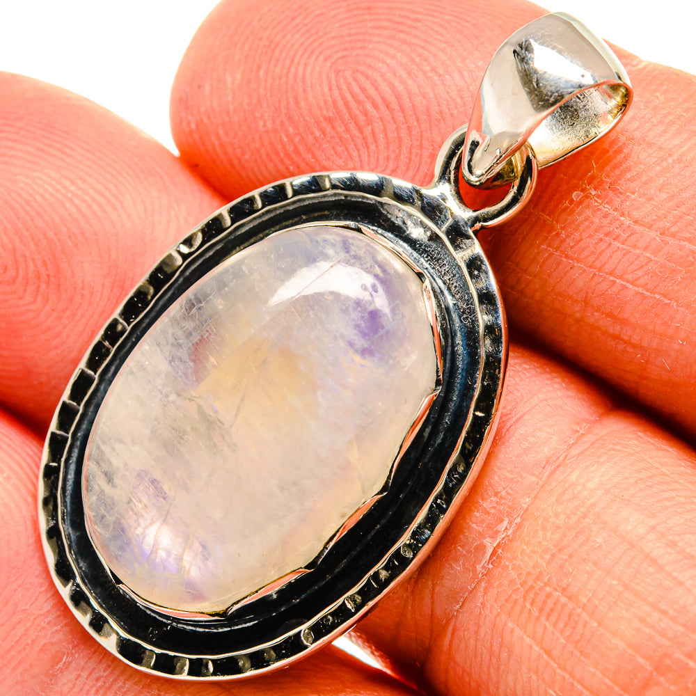 Rainbow Moonstone Pendants handcrafted by Ana Silver Co - PD25829