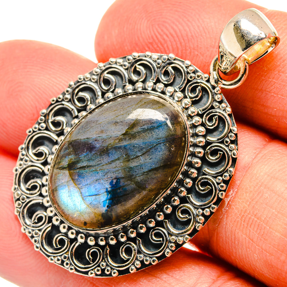 Labradorite Pendants handcrafted by Ana Silver Co - PD25838