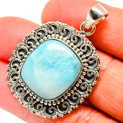 Larimar Pendants handcrafted by Ana Silver Co - PD25841