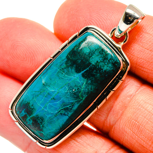 Chrysocolla Pendants handcrafted by Ana Silver Co - PD25842
