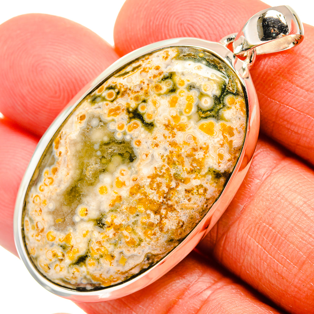 Ocean Jasper Pendants handcrafted by Ana Silver Co - PD25844