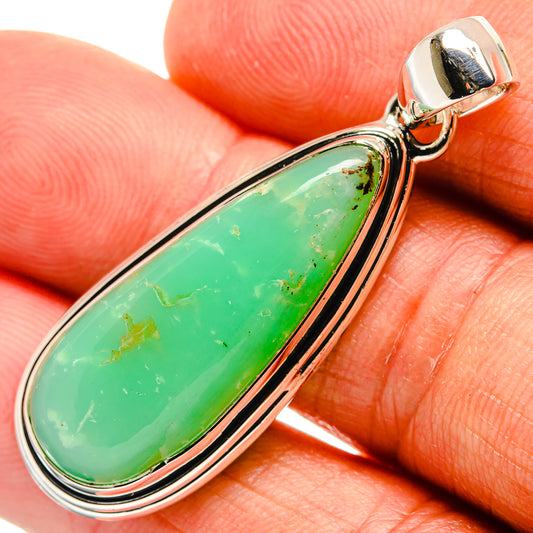 Chrysoprase Pendants handcrafted by Ana Silver Co - PD25855