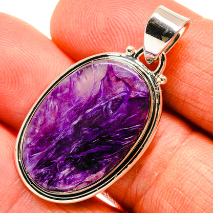 Charoite Pendants handcrafted by Ana Silver Co - PD25865