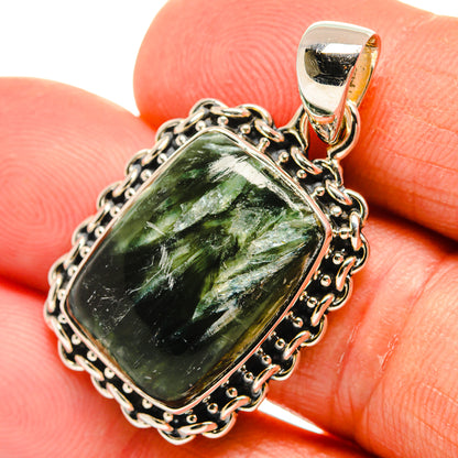 Seraphinite Pendants handcrafted by Ana Silver Co - PD25869