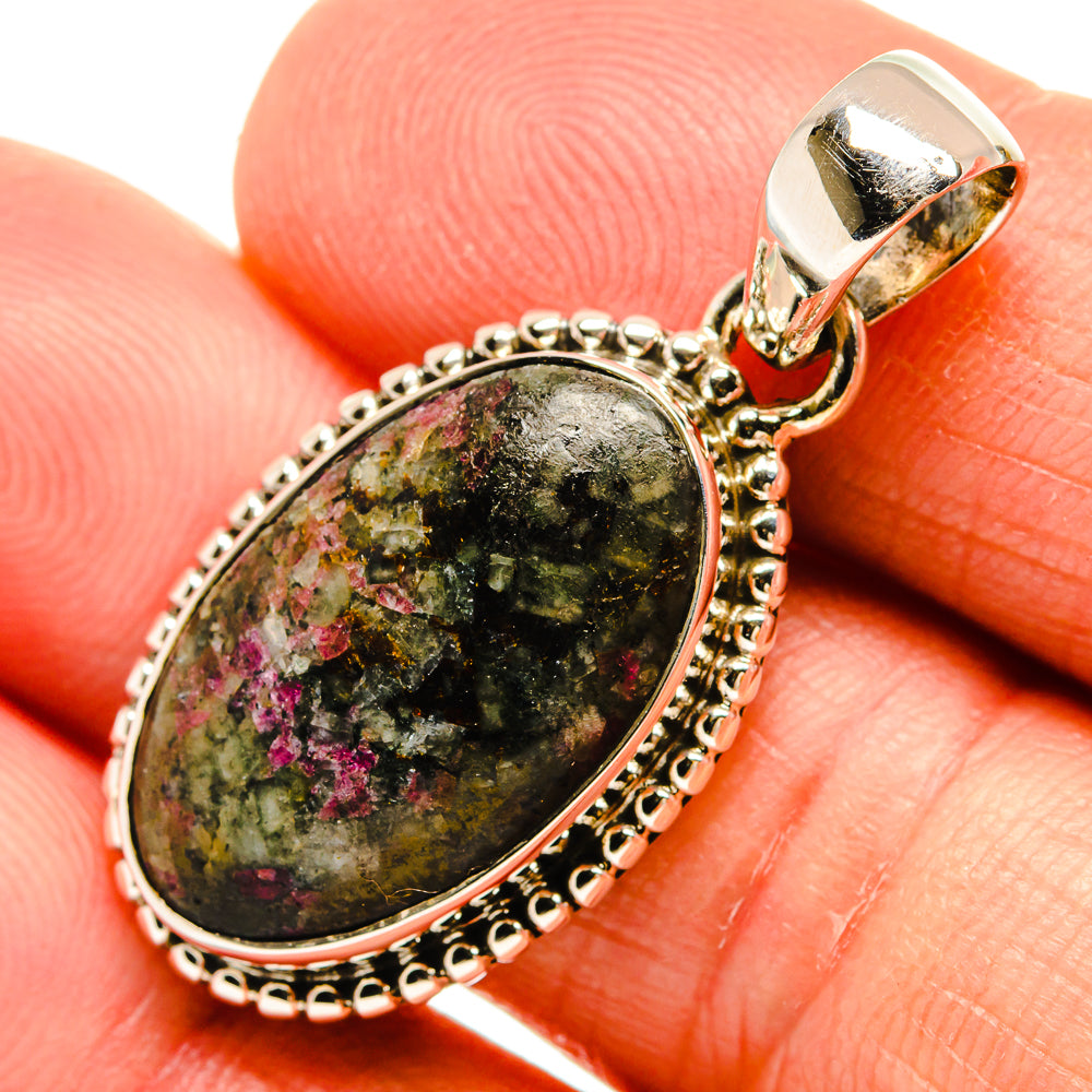 Russian Eudialyte Pendants handcrafted by Ana Silver Co - PD25872