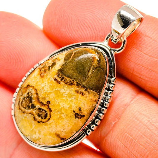 Septarian Nodule Pendants handcrafted by Ana Silver Co - PD25873