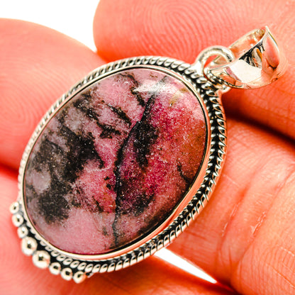 Rhodonite Pendants handcrafted by Ana Silver Co - PD25875