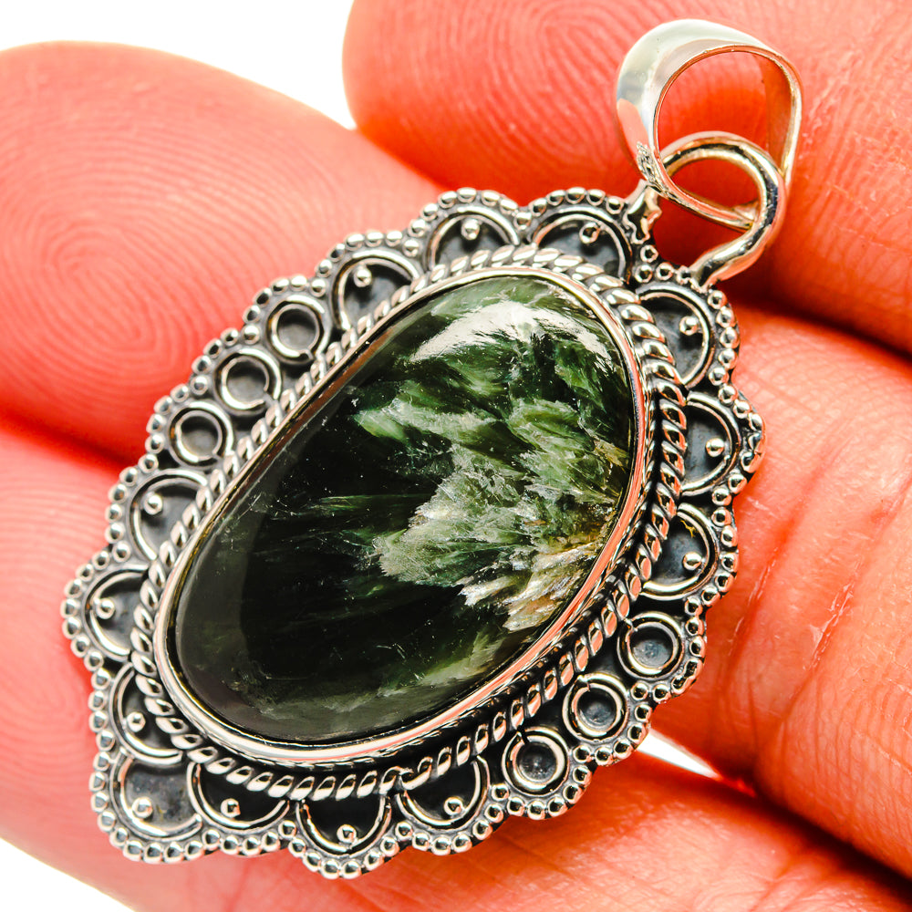 Seraphinite Pendants handcrafted by Ana Silver Co - PD25877