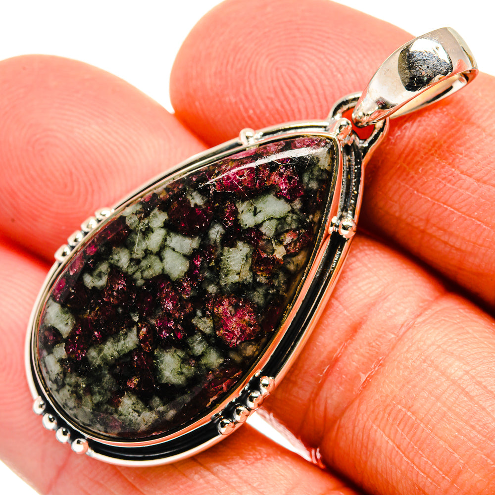 Russian Eudialyte Pendants handcrafted by Ana Silver Co - PD25881
